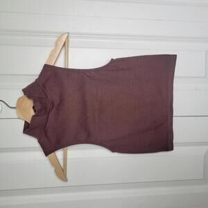 Zara Cropped Mock Neck Tank Size M/L